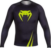 Venum Challenger Rash Guard L/S Zwart Geel Kies uw maat: L