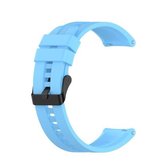Voor Huawei Watch GT 2 42mm siliconen vervangende polsband horlogeband met zwarte gesp (hemelsblauw)