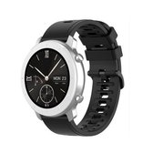 Voor Amazfit GTR siliconen smartwatch vervangende polsband, maat: 22 mm (zwart)