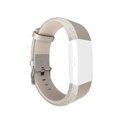 Voor Fitbit Charge 2 kunststof lederen band (goudkleurig)