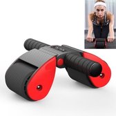 Lang Bo Buikwiel Opvouwbaar Fitnesswiel met Dubbel Wiel (Rood)