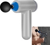 6 versnellingen Mini Fascia Gun Massagegeweer Elektrische Fitness Massager, Specificatie: Sleutelbestand, Zonder tas (zilver)-Zilver