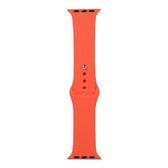 Voor Apple Watch Series 6 & SE & 5 & 4 40 mm / 3 & 2 & 1 38 mm siliconen horlogebandje, lange sectie (heren) (abrikoos oranje)