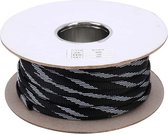 -100m auto nylon geweven audiokabel beschermhoes (zwart)