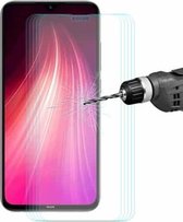 5 STKS ENKAY Hat-prins 0.26mm 9H 2.5D Gebogen rand gehard glasfolie voor Geschikt voor Xiaomi Redmi Note 8