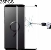 25 stuks voor Galaxy S9 Plus hoesvriendelijk scherm gebogen gehard glasfilm (zwart)