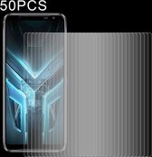 Voor ASUS ROG Phone 3 Strix 50 STUKS 0.26mm 9H 2.5D Gehard Glasfilm