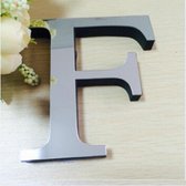 2 STKS Woondecoratie Creatieve Persoonlijkheid Engelse Letters Acryl Spiegel 3D DIY Muurstickers (F)