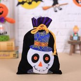 3 STKS Halloween Decoratie Snoepzak Fluwelen Gift Bag (WS71 Skull)