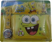 Spongebob portemonnee lach + horloge sneeuw