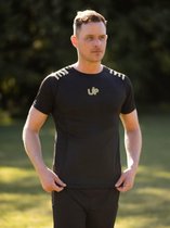 Sportshirt korte mouwen Ultra Products - Zwart/Goud - Small
