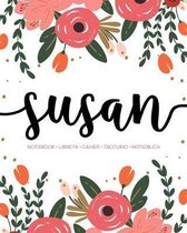Susan: Notebook - Libreta - Cahier - Taccuino - Notizbuch: 110 pages paginas seiten pagine