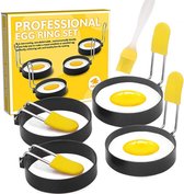 BOTC bakvormen set - 4 stuck Rond Fried Egg Mold - EI RING-KE000121