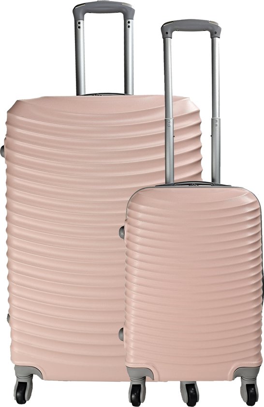 pijnlijk heet melk SB Travelbags kofferset - 2 delige - Licht Roze - 75cm/51cm | bol.com