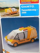 modelbouw, bouwplaat van Pech onderweg auto, schaal 1:25