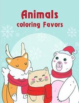 Animals coloring Favors