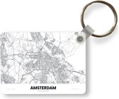 Sleutelhanger - Kaart - Amsterdam - Simpel - Uitdeelcadeautjes - Plastic
