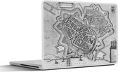 Laptop sticker - 12.3 inch - Stadskaart - Zutphen - Antiek - 30x22cm - Laptopstickers - Laptop skin - Cover