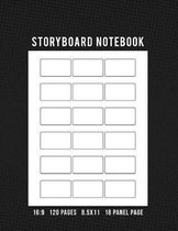 Storyboard Notebook 16: 9 120 Pages 8.5x11 18 Panel Page