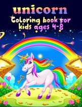 unicorn coloring book for kids ages 4-8