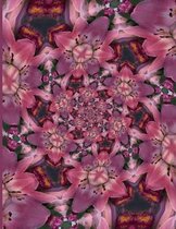 Fractal Photo Art Notebook: Pink Lily 6