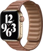 Bandje voor Apple Watch 44 mm - Bandje voor Apple Watch 42 mm - Bruin Lederen Bandje voor Apple Watch SE en Series 1 / 2 / 3 / 4 / 5 / 6 -  Apple Watch Bandje 44 mm
