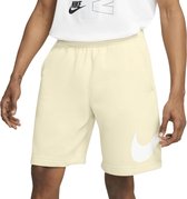 Nike Sportswear Broek - Mannen - lichtgeel (crème) - wit