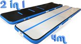 YouAreAir Turnmat — AirTrack Pro 4.0 | 4 meter — 15cm dik | Compleet - Gymnastiek - Waterproof | 4m Gym fitness mat opblaasbaar + pomp