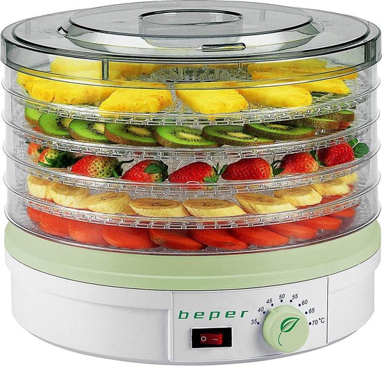 Déshydrateur Alimentaire 8 Plateaux - 400W, Température Réglable 35-70°C - Pour Fruits, Légumes, Viande, Herbes - Affichage Numérique, Minuterie 72h - 5