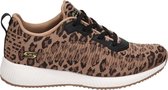 Skechers Bobs Sport Squad Mighty Cat sneakers luipaard - Maat 36