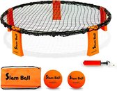 SlamBall - SlamBall - frame + netje + 2 ballen + pomp + tas – smashball – roundball – roundnet – Blinngo – fun voor hele gezin