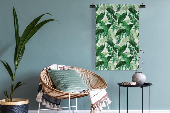 Tapisserie - Tapisserie - Feuilles - Vert - Motif - 60x90 cm - Tapisserie