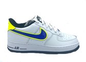 Nike Air Force 1 '07 GS - Wit/Blauw/Geel - Maat 38.5