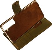 Made-NL Samsung Galaxy Note10 Lite Handgemaakte book case bruin hoesje