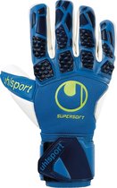 Uhlsport Hyperact Supersoft HN Keepershandschoenen - Maat 9.5 Volwassenen - blauw - navy - wit