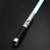 Premium Lightsaber - Lichtzwaard - Zwaard met Licht - RGB 11 Verschillende Kleuren - Verschillende Geluidseffecten - Aluminium Handvat 100 CM - Met Extra Griprol - Zilver