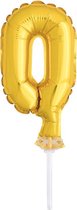 Folie Ballon Cijfer 0 Taarttopper
