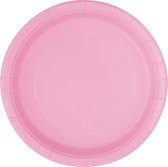 Unique Feestborden 17,7 Cm Roze 8 Stuks