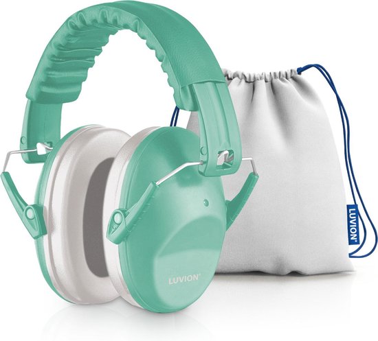 LUVION® Gehoorbeschermers - Premium gehoorbescherming voor kinderen - peuter en kind – Misty Mint