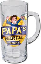 Bierpul - Bierkenner van het jaar - Papa's biertje Proost! - Gevuld met gemengd Snoep - In cadeauverpalling met gekleurd lint