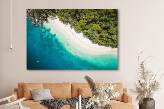 Peintures sur Toile Plage - Pierres - Australie - 150x100 cm - Décoration murale