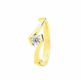 Hemels juwelier- HMLR122- Dames- Damesring- 14k geel gouden- Ring- Verlovingsring- Maat55 - 17,5mm- Moederdag aanbieding