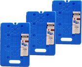 Set van 4x stuks koelelementen 20 x 2 x 30 cm blauw - Koelblokken/koelelementen voor koeltas/koelbox