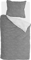 Walra - 100% katoen dekbedovertrekset 140x220 cm + 1 sloop 60x70 cm Dots and Doodles Anthraciet