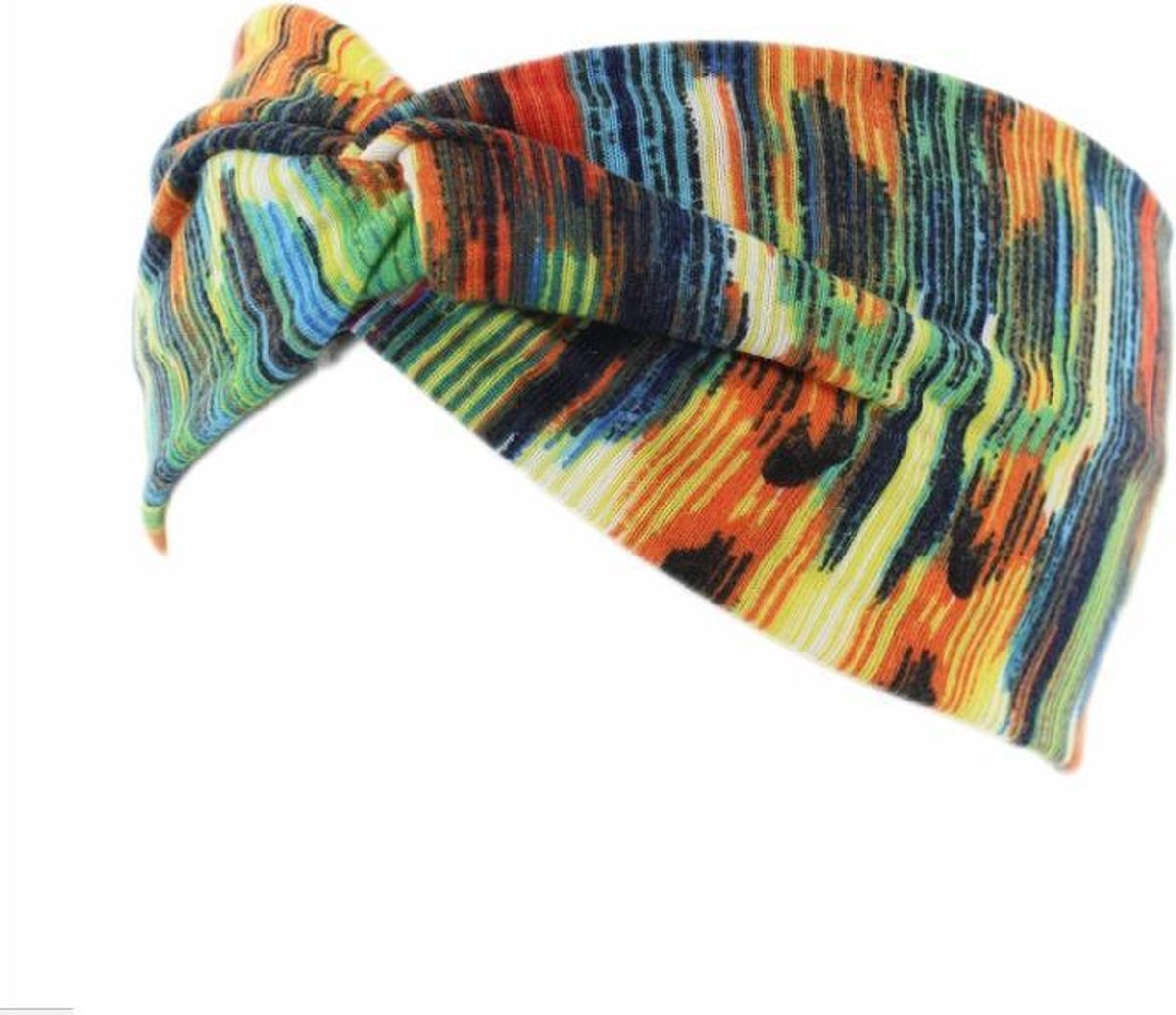 Haarband - Sport haarband - Geel - Vrouwen haarband - Dames haarband - Meiden haarband - Tieners haarband - Make up - Vrijetijdshaarband - Twist haarband - Haarverzorging