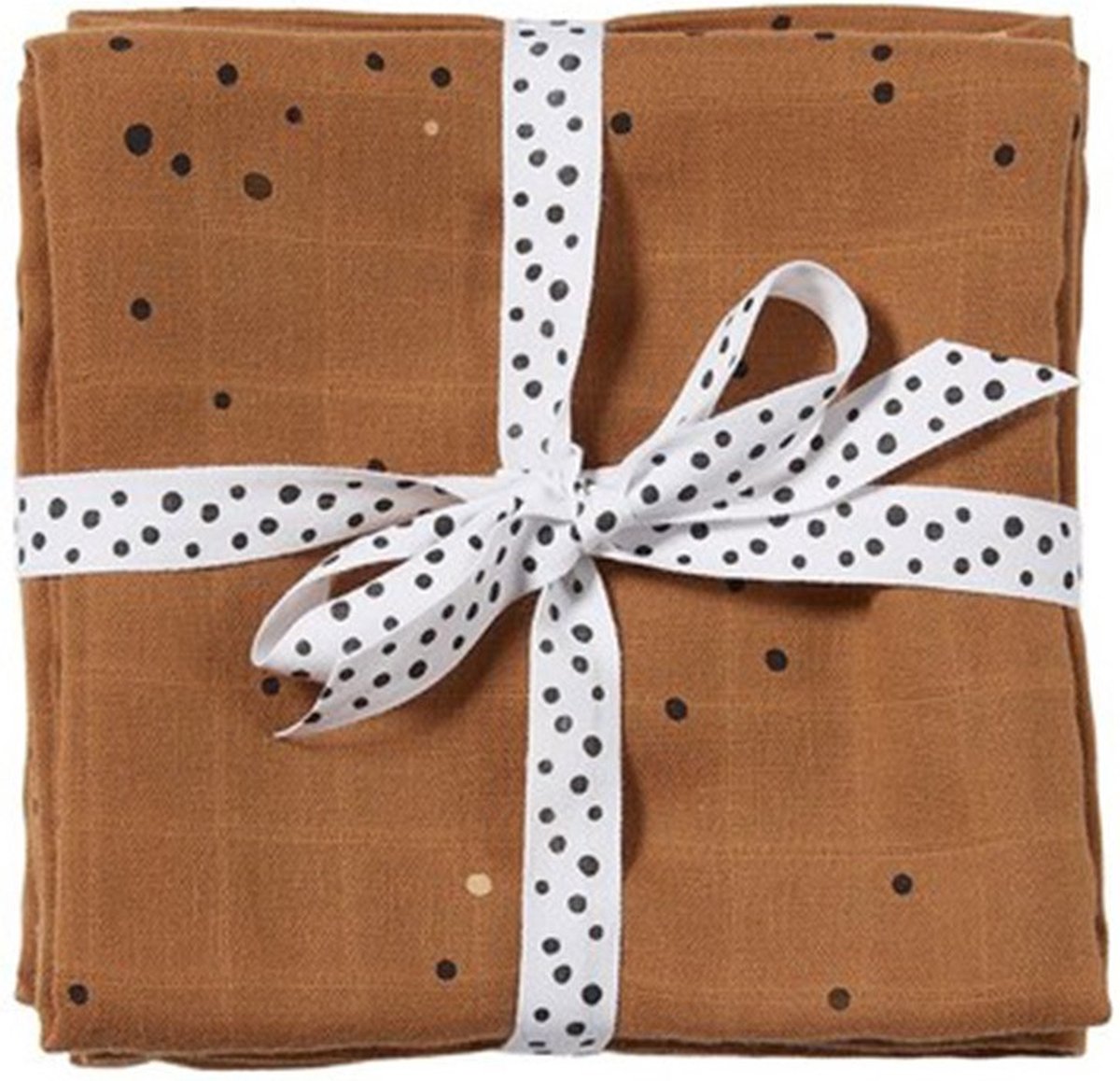 Goedkoopste Done By Deer set 2 hydrofiele doeken 120 x 120cm | Dreamy Dots Mustard