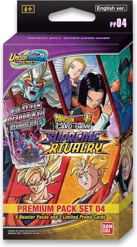 Tcg Dragon Ball Scg Supreme Rivalry Premium Pack Set 4 Unison Warrior Series Dragon Bol Com