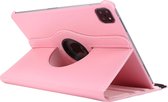 Tablet2you.nl - Apple iPad Pro 11 - 2020 & 2021 - Roterende, leren hoes - Roze