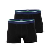 CLARK CROWN BAMBOE Boxershorts 2x zwart individuele verpakking maat L