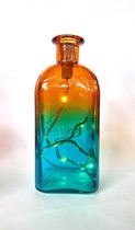 Cactula super duper leuke Dip Dye flessen met Led verlichting voor binnen of buiten! | Oranje / Blauw